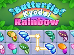 Παιχνίδι Πεταλούδα Kyodai Rainbow σε απευθείας σύνδεση