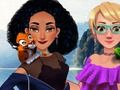 Παιχνίδι Η Jasmine και η Rapunzel στο κάμπινγκ  σε απευθείας σύνδεση