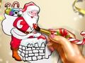 Παιχνίδι Χριστουγεννιάτικος χρωματισμός Άγιος Βασίλης  σε απευθείας σύνδεση