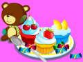 Παιχνίδι Μαγειρεύοντας πολύχρωμα cupcakes  σε απευθείας σύνδεση
