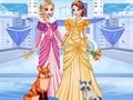 Παιχνίδι Το παγωμένο ντύσιμο της Elsa & Anna σε απευθείας σύνδεση