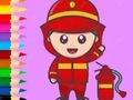 Παιχνίδι Βιβλίο ζωγραφικής: Fireman  σε απευθείας σύνδεση