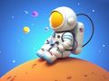 Παιχνίδι Βιβλίο ζωγραφικής: Spaceman Sitting  σε απευθείας σύνδεση