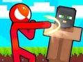 Παιχνίδι Stickman vs Villager: Αποθηκεύστε το κορίτσι σε απευθείας σύνδεση