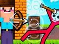 Παιχνίδι Noob Archer vs Stickman Zombie σε απευθείας σύνδεση