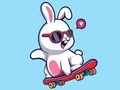 Παιχνίδι Βιβλίο ζωγραφικής: Rabbit Skateboard  σε απευθείας σύνδεση