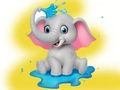 Παιχνίδι Βιβλίο ζωγραφικής: Elephant Spraying Water  σε απευθείας σύνδεση