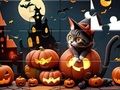 Παιχνίδι Παζλ: Halloween Cat  σε απευθείας σύνδεση
