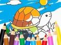 Παιχνίδι Βιβλίο ζωγραφικής: Sunny Turtle  σε απευθείας σύνδεση