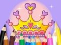 Παιχνίδι Βιβλίο ζωγραφικής: Princess Crown  σε απευθείας σύνδεση
