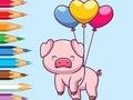 Παιχνίδι Βιβλίο ζωγραφικής: Balloon Pig  σε απευθείας σύνδεση