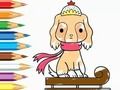 Παιχνίδι Βιβλίο ζωγραφικής: Dog-Riding-Sled  σε απευθείας σύνδεση