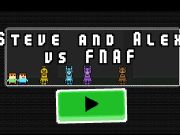 Παιχνίδι Steve και Alex εναντίον Fnaf  σε απευθείας σύνδεση