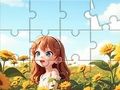 Παιχνίδι Παζλ: Sunflower Girl  σε απευθείας σύνδεση