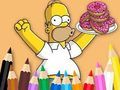 Παιχνίδι Βιβλίο ζωγραφικής: Simpson Donut  σε απευθείας σύνδεση