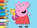 Παιχνίδι Βιβλίο ζωγραφικής: Peppa With Toy Bear  σε απευθείας σύνδεση