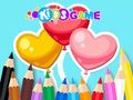 Παιχνίδι Βιβλίο ζωγραφικής: Heart Balloons  σε απευθείας σύνδεση