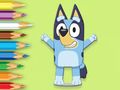 Παιχνίδι Βιβλίο ζωγραφικής: Happy Bluey  σε απευθείας σύνδεση
