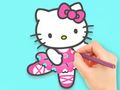 Παιχνίδι Βιβλίο ζωγραφικής: Hello Kitty Dancing  σε απευθείας σύνδεση