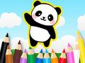 Παιχνίδι Βιβλίο ζωγραφικής: Cute Panda  σε απευθείας σύνδεση