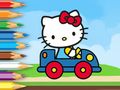 Παιχνίδι Βιβλίο ζωγραφικής: Hello Kitty Driving Car  σε απευθείας σύνδεση
