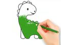 Παιχνίδι Βιβλίο ζωγραφικής: Lovely Baby Dinosaur  σε απευθείας σύνδεση