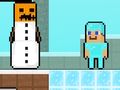 Παιχνίδι Noob εναντίον Pro Snowman  σε απευθείας σύνδεση