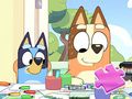 Παιχνίδι Παζλ: Bluey Family Coloring Day  σε απευθείας σύνδεση