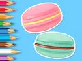 Παιχνίδι Βιβλίο ζωγραφικής: Macaron  σε απευθείας σύνδεση