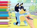 Παιχνίδι Βιβλίο ζωγραφικής: Bluey And Bingo  σε απευθείας σύνδεση