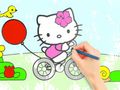 Παιχνίδι Βιβλίο ζωγραφικής: Hello Kitty Cycling  σε απευθείας σύνδεση