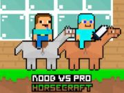 Παιχνίδι Noob εναντίον Pro HorseCraft  σε απευθείας σύνδεση