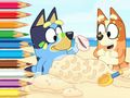 Παιχνίδι Βιβλίο ζωγραφικής: Bluey On The Beach  σε απευθείας σύνδεση