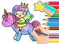 Παιχνίδι Βιβλίο ζωγραφικής: Unicorn Princess  σε απευθείας σύνδεση