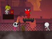 Παιχνίδι Η νύχτα του Stickman επιβιώνει σε απευθείας σύνδεση