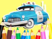Παιχνίδι Βιβλίο ζωγραφικής: Cars Sheriff  σε απευθείας σύνδεση