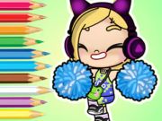Παιχνίδι Βιβλίο ζωγραφικής: Avatar World Cheerleader  σε απευθείας σύνδεση