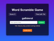 Παιχνίδι Word Scramble Game Challenge σε απευθείας σύνδεση