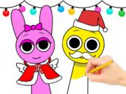 Παιχνίδι Βιβλίο ζωγραφικής: Sprunki Christmas  σε απευθείας σύνδεση