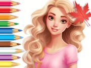 Παιχνίδι Βιβλίο ζωγραφικής: Barbie Autumn Tale  σε απευθείας σύνδεση