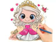 Παιχνίδι Βιβλίο ζωγραφικής: Chibi Doll Princess  σε απευθείας σύνδεση