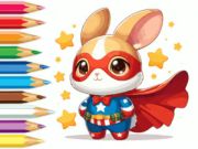 Παιχνίδι Βιβλίο ζωγραφικής: Super Rabbit  σε απευθείας σύνδεση