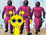 Παιχνίδι Sprunki στο θάλαμο παιχνιδιού Squid σε απευθείας σύνδεση