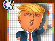 Παιχνίδι Χρόνος χρωματισμού Trump  σε απευθείας σύνδεση