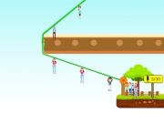 Παιχνίδι Zipline άνθρωποι διάσωση  σε απευθείας σύνδεση