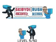 Παιχνίδι Skibydi Rush  σε απευθείας σύνδεση