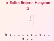Παιχνίδι Ιταλός Brainrot Hangman!  σε απευθείας σύνδεση