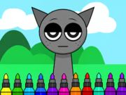 Παιχνίδι Βιβλίο χρωματισμού: Sprunki Incredibox Grey  σε απευθείας σύνδεση