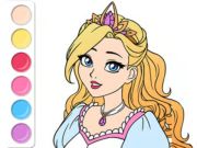 Παιχνίδι Βιβλίο χρωματισμού: Φόρεμα Princess Prom  σε απευθείας σύνδεση