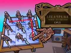Steampunk Merge To Battle — δωρεάν online παιχνίδι